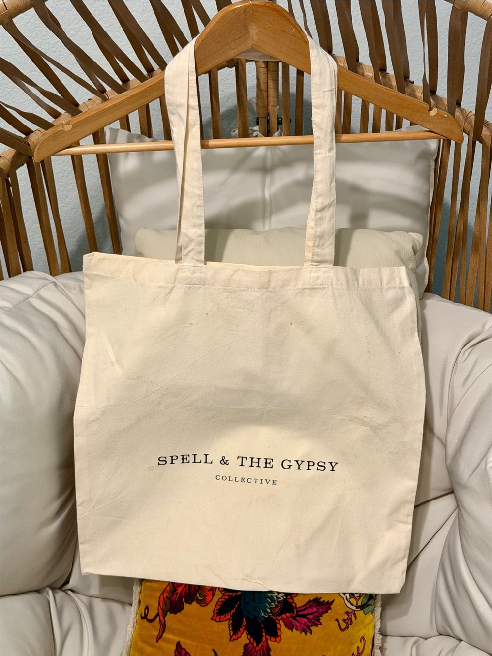 Spell & The Gypsy Cream Canvas Tote Bag